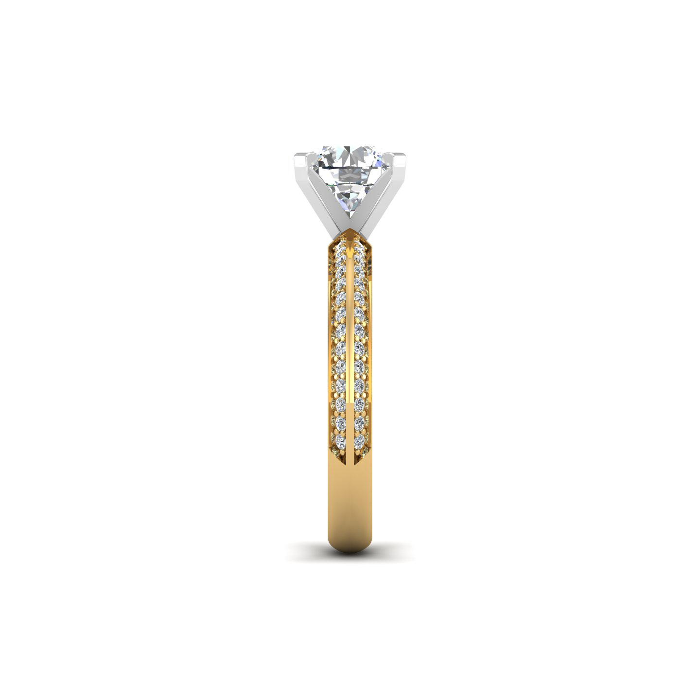 Raya Knife Edge Pave Ring